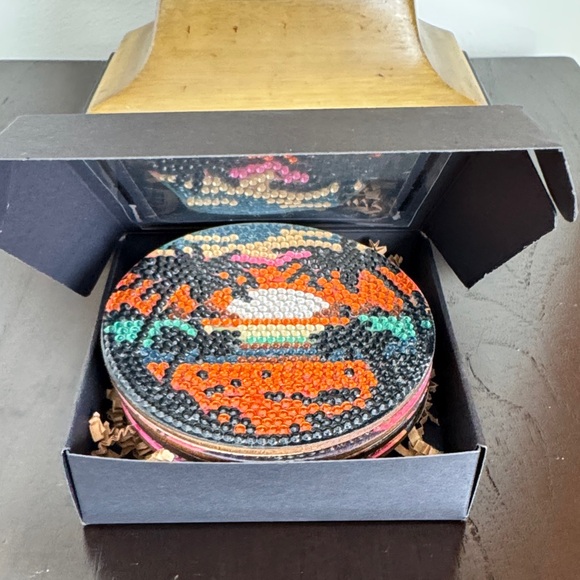 Sunset-Themed Diamond Art Coasters – Set of 4 Gift Ready - Picture 5 of 6